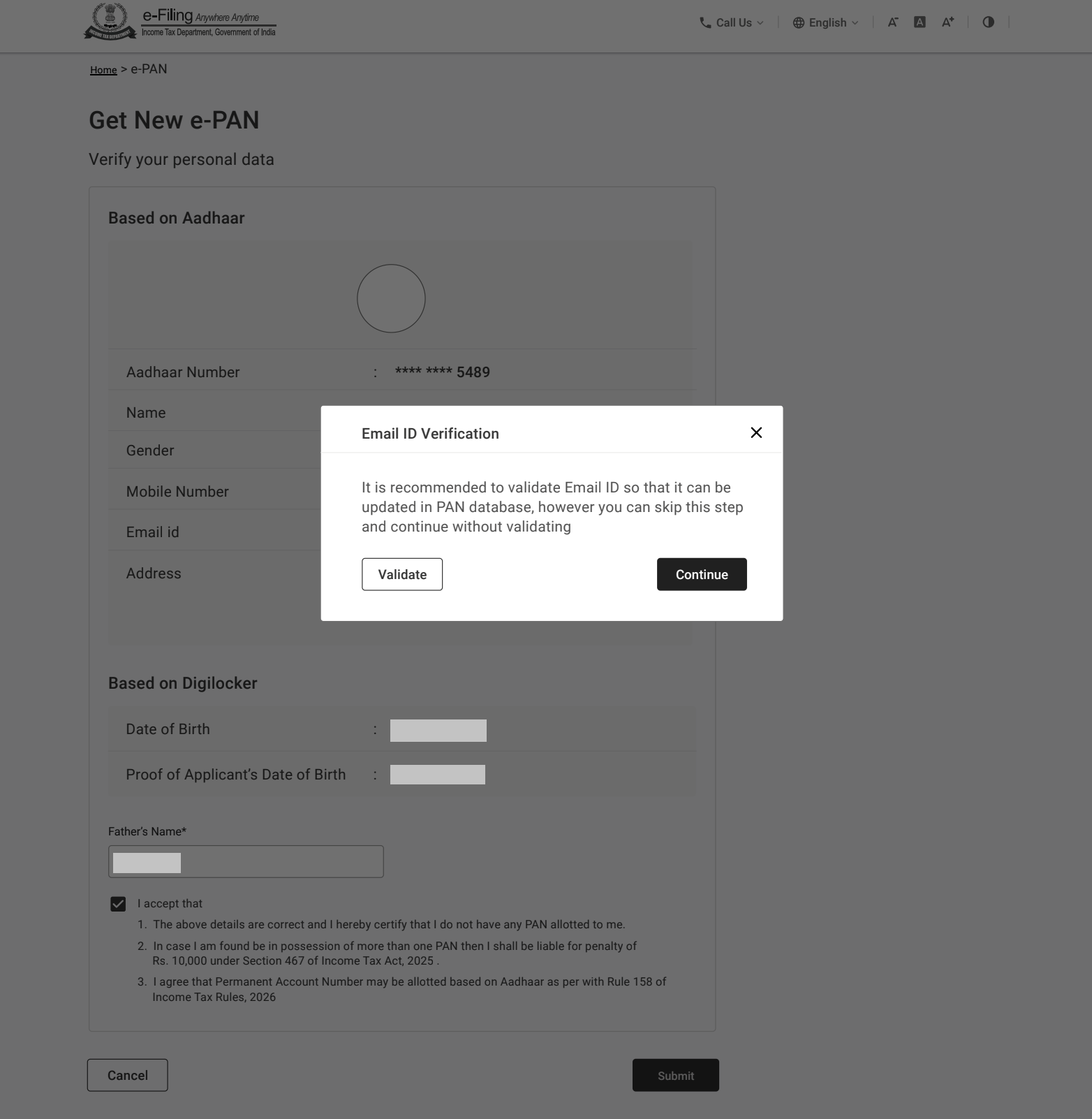Data responsive