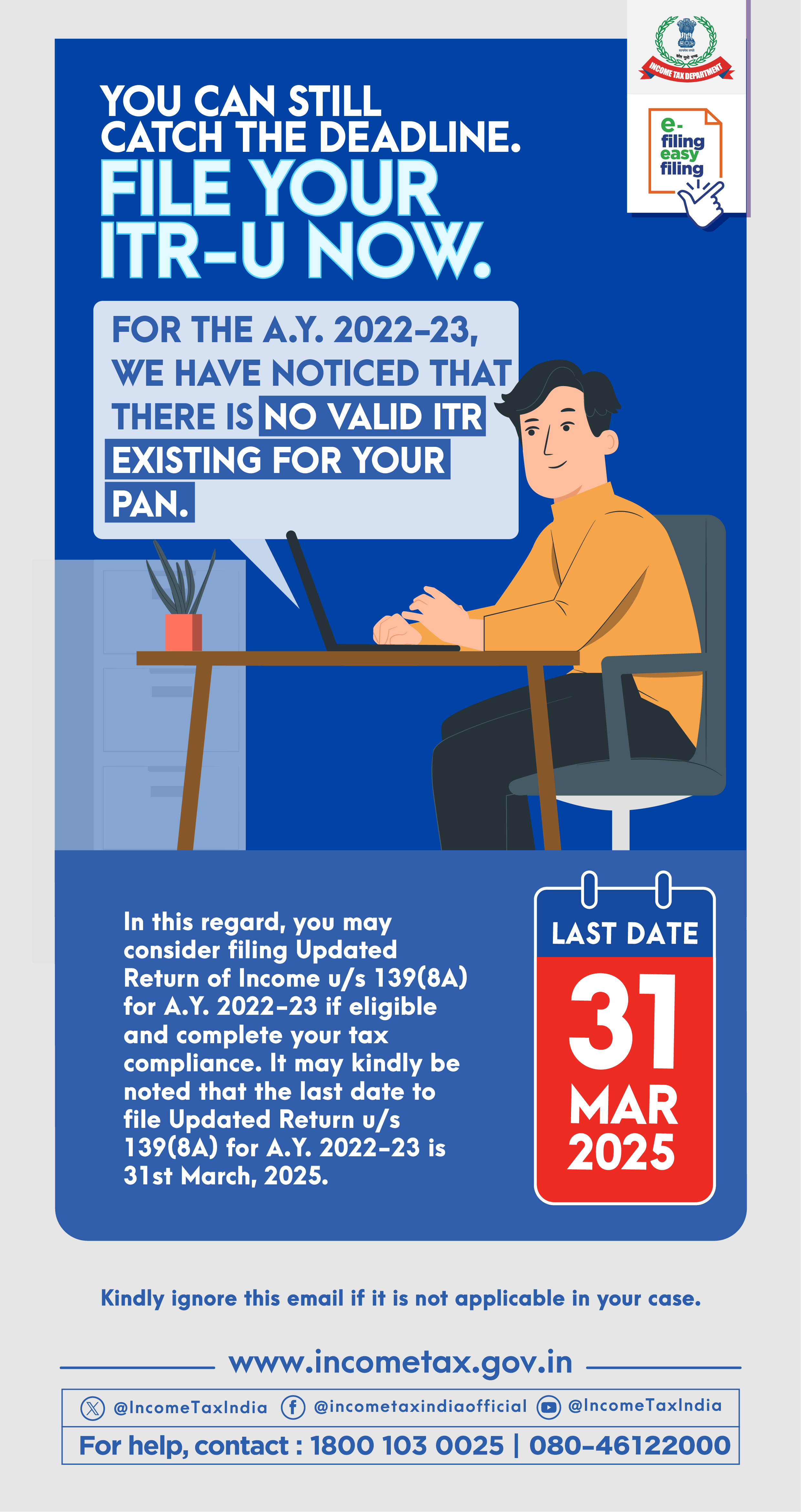 File your Updated Return for A.Y.2022-23
