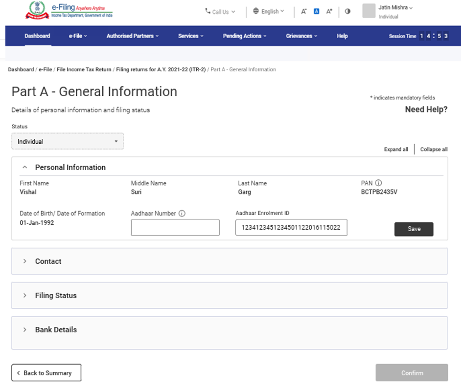 file-itr-2-online-user-manual-income-tax-department