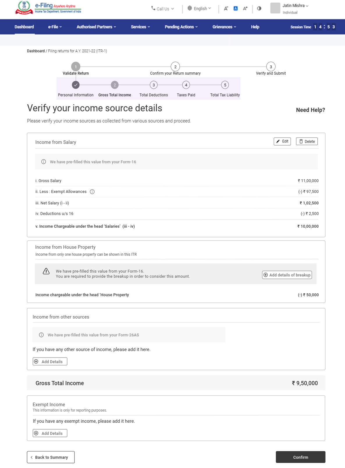 How to file Income Tax Return 2021-22 in the New Income Tax Portal?