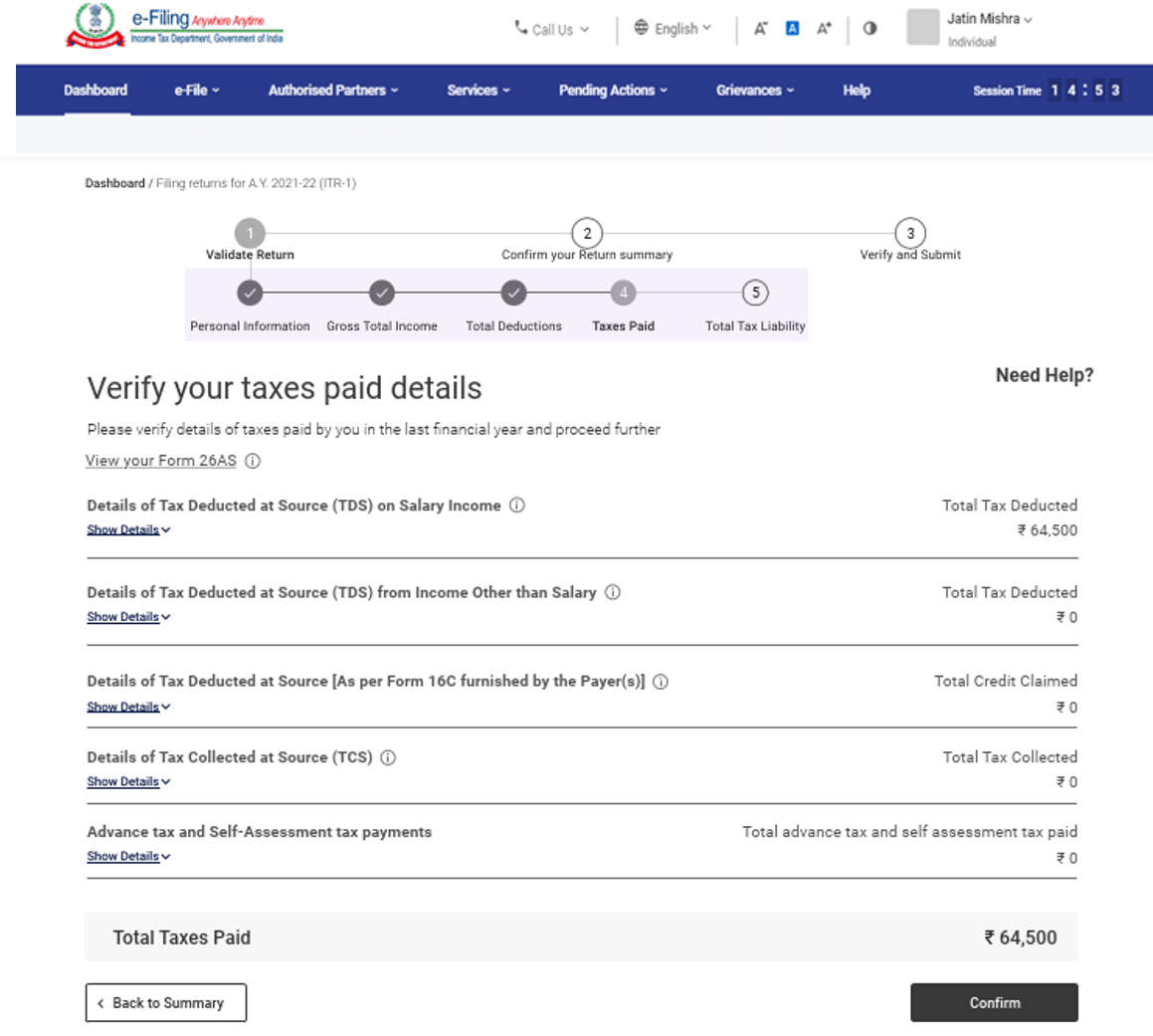 How to file Income Tax Return 2021-22 in the New Income Tax Portal?