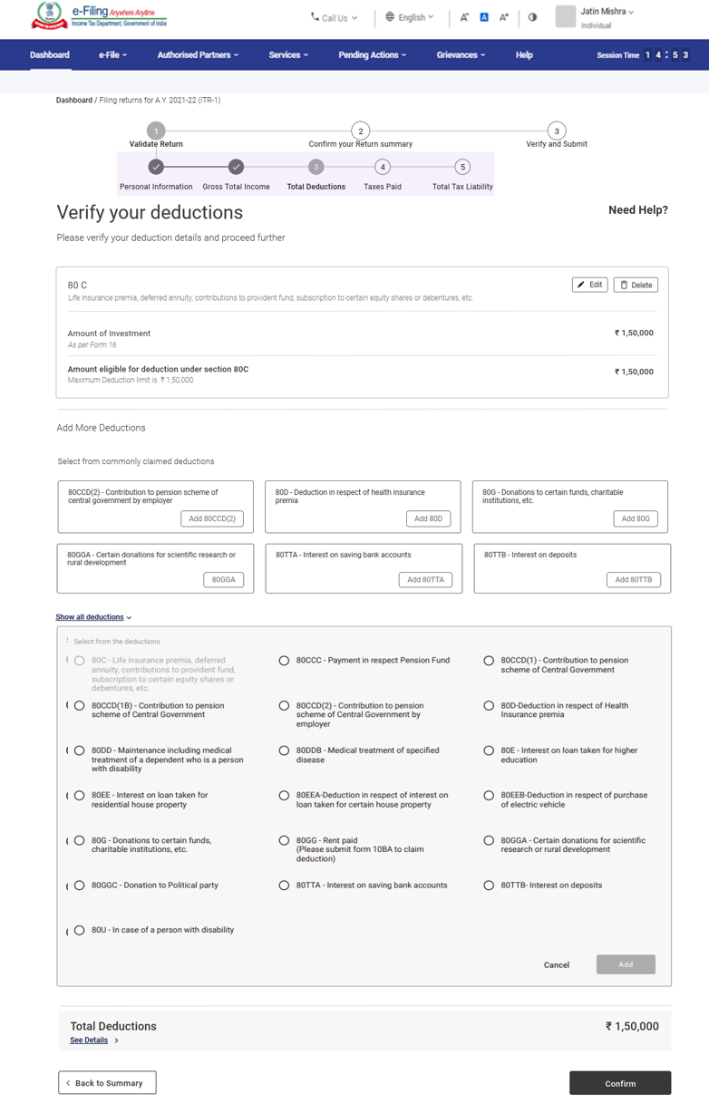 How to file Income Tax Return 2021-22 in the New Income Tax Portal?