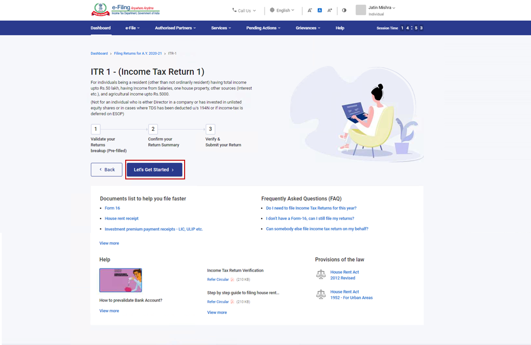 How to file Income Tax Return 2021-22 in the New Income Tax Portal?