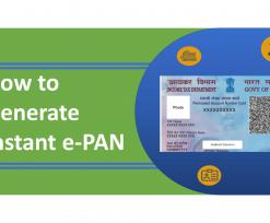 Generate instant e-pan