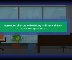 Error res PAN Aadhaar linking
