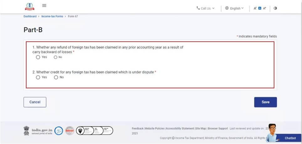Form 67 User Manual | Income Tax Department