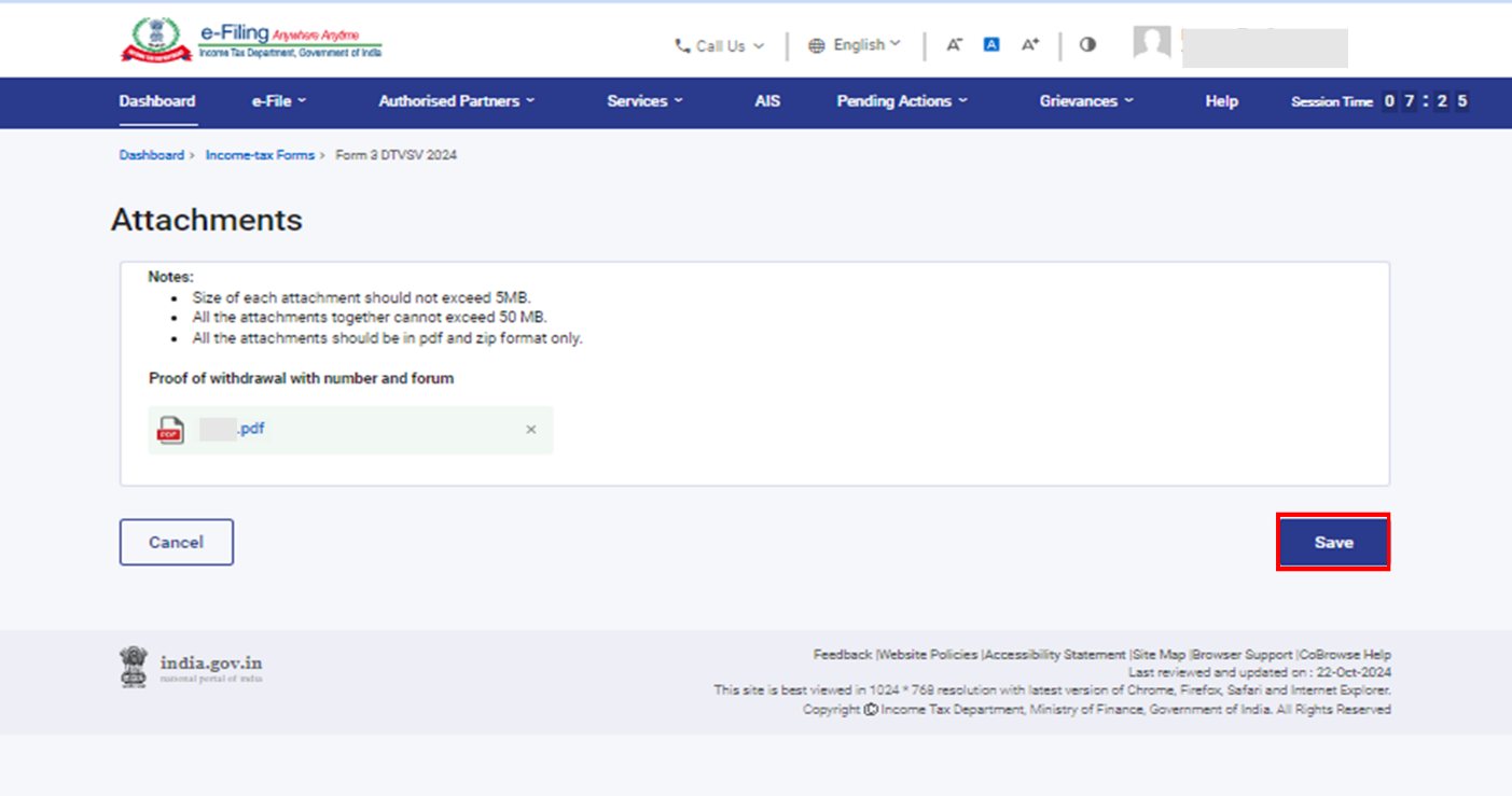 DTVSV- 2024 _Form 3 User Manual | Income Tax Department