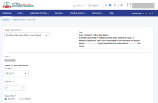Form 144 User Manual | Income Tax Department