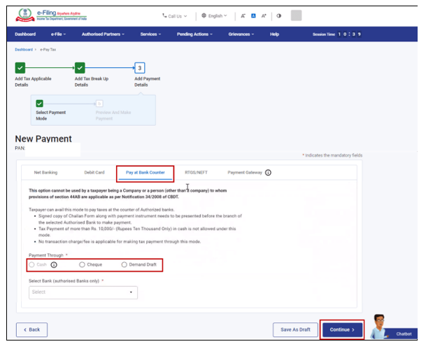 How to Generate Challan Form User Manual | Income Tax Department