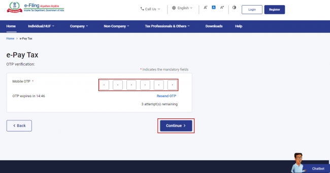 Make Payment Online User Manual | Income Tax Department