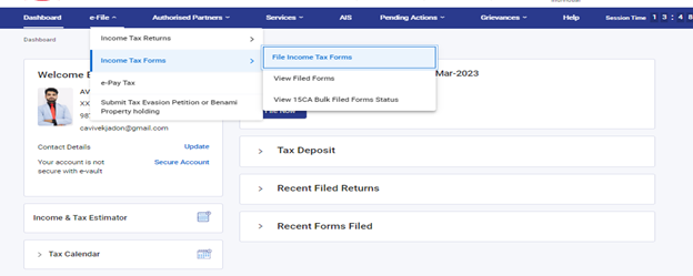 Form 10-IEA User Manual | Income Tax Department
